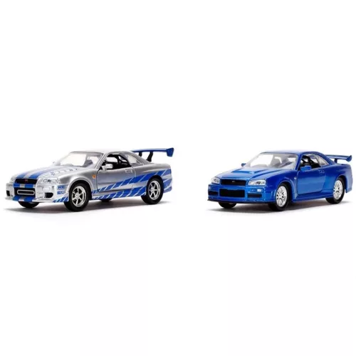Halálos iramban Twin Pack – Brian Nissan Skyline GT-R R34 2 db-os autómodell szett 1/32 – Jada Toys