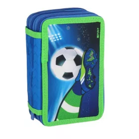   Spirit Football foci mintás három szintes töltött tolltartó 28db-os