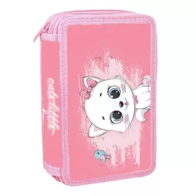   Spirit Little Kitty cica mintás három szintes töltött tolltartó 28db-os