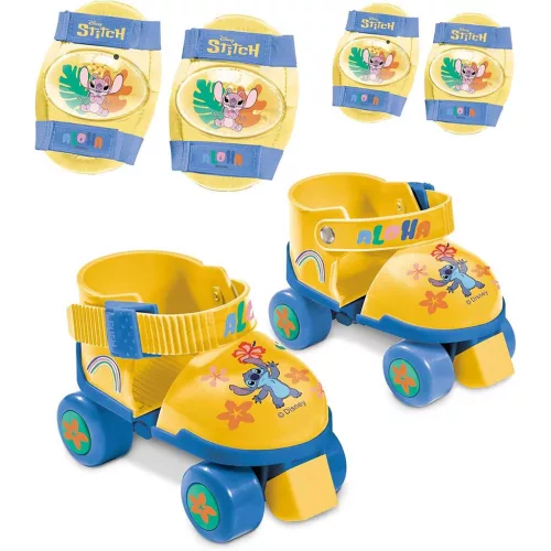 Disney Stitch görkorcsolya védőfelszereléssel 22-29 méretben - Mondo Toys