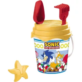  Sonic a sündisznó mintás homokozó szett kannával - Mondo Toys