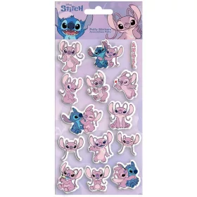   Luna Disney Stitch és Angel 3D pufi matrica szett 10x22cm-es íven