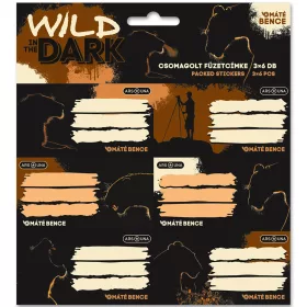   Ars Una Wild in the dark oroszlános csomagolt füzetcímke 3x6db-os