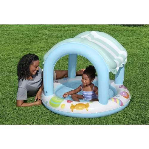 Bestway Sweet Shoppe™ pancsoló medence napvédő tetővel Ø 104 x 84 cm