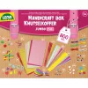 LENA Jumbo rózsaszín barkácskoffer 800db-os kreatív játékszett