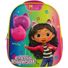   Luna Must Team 3D Gabi babaháza lekerekített ovis hátizsák 26x10x32 cm