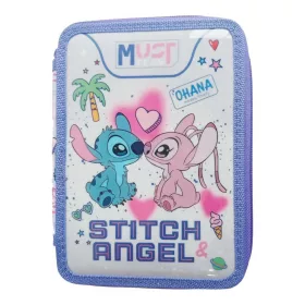   Must Disney Stitch&Angel emeletes töltött tolltartó 15x5x21cm
