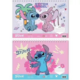   Luna Disney Stitch kreatív színezhető vázlatfüzet matricákkal és sablonnal több változatban