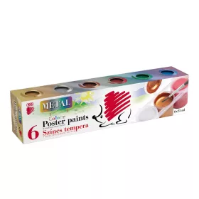 ICO Süni Tégelyes tempera metál színekben 6x25ml