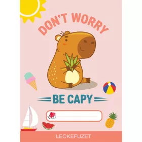 ICO Süni Capybara mintás leckefüzet A/5-ös