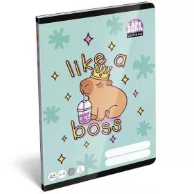   ICO Lizzysuli Lollipop Capybara mintás vonalas füzet A/5 14-32