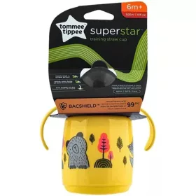   Tommee Tippee Superstar Sárga Szívószálas Tanuló Itatópohár 300ml