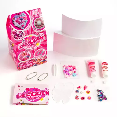 Decoden Magic - Varázsdekor cicás táskadísz