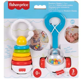   Fisher-Price 2 db-os színes csörgőszett babáknak - Mattel