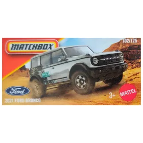   Matchbox Papírdobozos 2021 Ford Bronco szürke kisautó 1/64 - Mattel