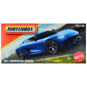   Matchbox Papírdobozos 2021 Koenigsegg Gemera kék kisautó 1/64 - Mattel