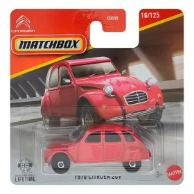 Matchbox 1970 Citroën 2CV piros kisautó 1/64 - Mattel