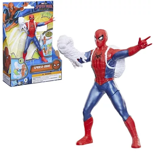 Pókember Vadonatúj nap Pókember akciófigura hanggal 15cm - Hasbro