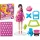 Play-Doh Barbie Csillogó ékszerek és szalagok gyurma szett babával – Hasbro