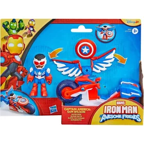   Marvel Vasember és csodálatos barátai - Amerika kapitánya és Super Bike járműve - Hasbro