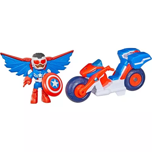 Marvel Vasember és csodálatos barátai - Amerika kapitánya és Super Bike járműve - Hasbro