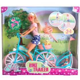   Steffi Love Kerékpáros Steffi baba gyerekutánfutóval - Simba Toys