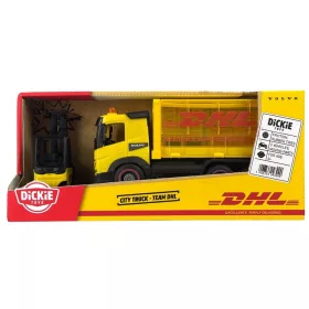 DHL Volvo teherautó targoncával - Dickie Toys
