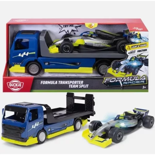 Formula Transporter - Team Split kisautóval - Simba Toys