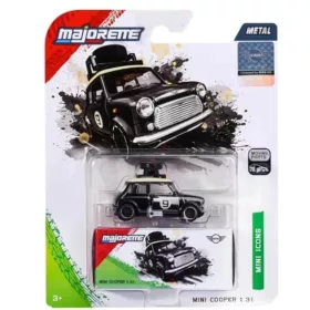   Majorette Deluxe autómodell - Mini Cooper 1.3i - fekete - Simba Toys