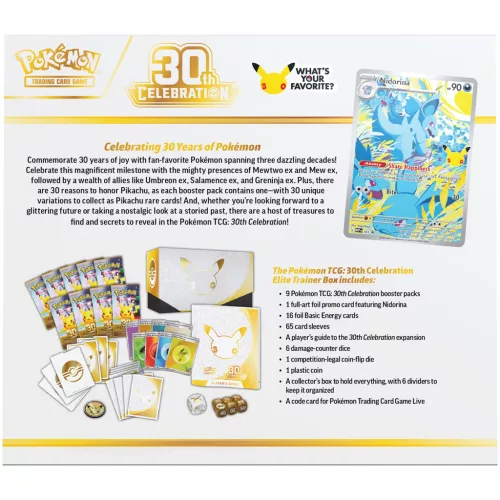 Pokémon TCG 30th Elite Trainer Box 30th Celebration gyűjtői csomag