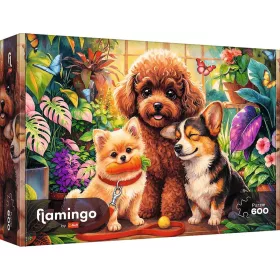   Flamingo by puzzle Kutyik az üvegházban 600db-os puzzle - Trefl