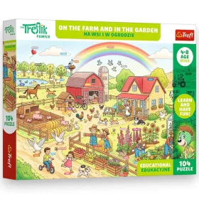   Treflik A farmon és a kertben oktató jellegű 104db-os puzzle - Trefl