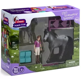 Schleich Horse Club Lisa versenyedzése játékszett (42776)
