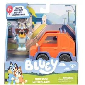 Bluey játékszett - Bluey és 4x4 -es autója