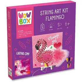 WowBox Led Fény Fonalkép - Flamingó