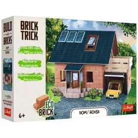  Brick Trick téglából építünk Házikó garázzsal 290 darabos építőjáték - Trefl