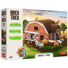   Brick Trick téglából építünk Farm 130 darabos építőjáték - Trefl