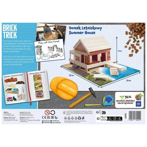 Brick Trick téglából építünk Nyári ház 120 darabos építőjáték - Trefl