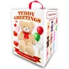 Teddy Greetings Snow Wishes plüss maci fehér ajándékdobozban 120cm